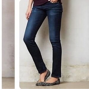 Ag Adriano Goldschmied Blue Skinny Straight Jeans
